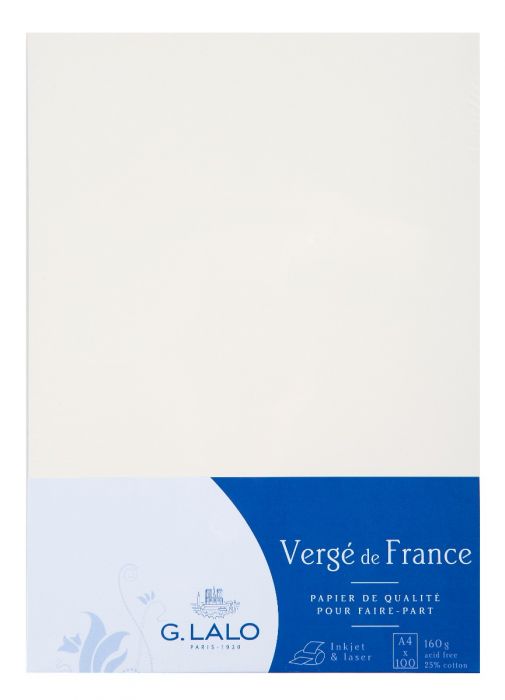 100 feuilles A4 - Vergé de France 160g